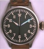 Frühe IWC-B-Uhr um 1940/41- Zifferblattvariante A - Bild zum Vergrößern bitte anklicken